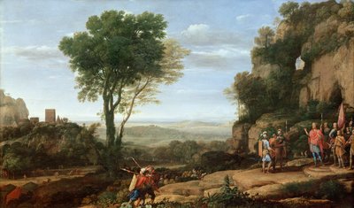 Landscape with David at the Cave of Abdullam by Claude Lorrain